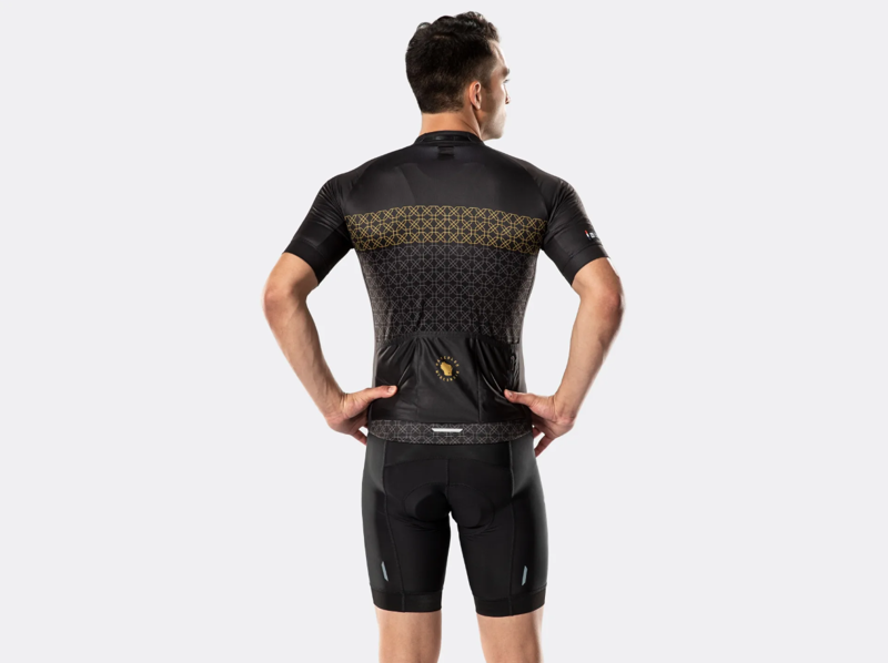 Bontrager Circuit LTD Cycling Short Sleeve Jersey in Kaleidoscope Black/Gold Small-1